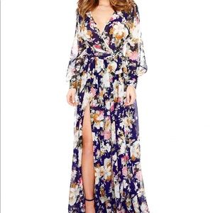 NWT Naked Wardrobe Floral Maxi Dress